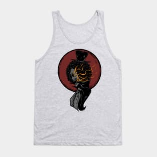 Red Moon Skeleton Pirate Tank Top